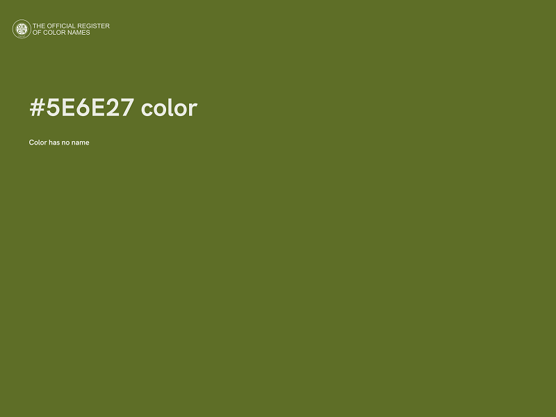 #5E6E27 color image