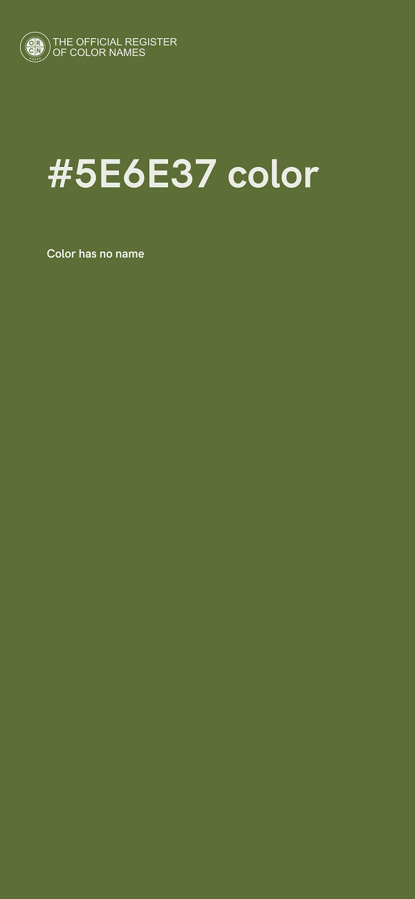 #5E6E37 color image