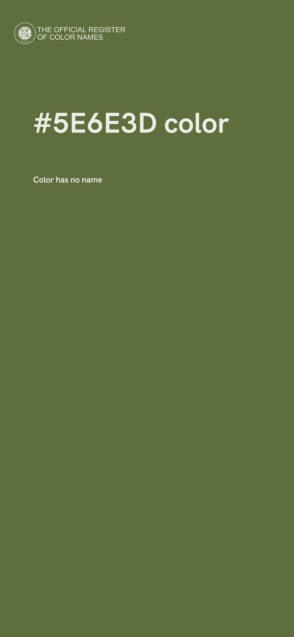 #5E6E3D color image