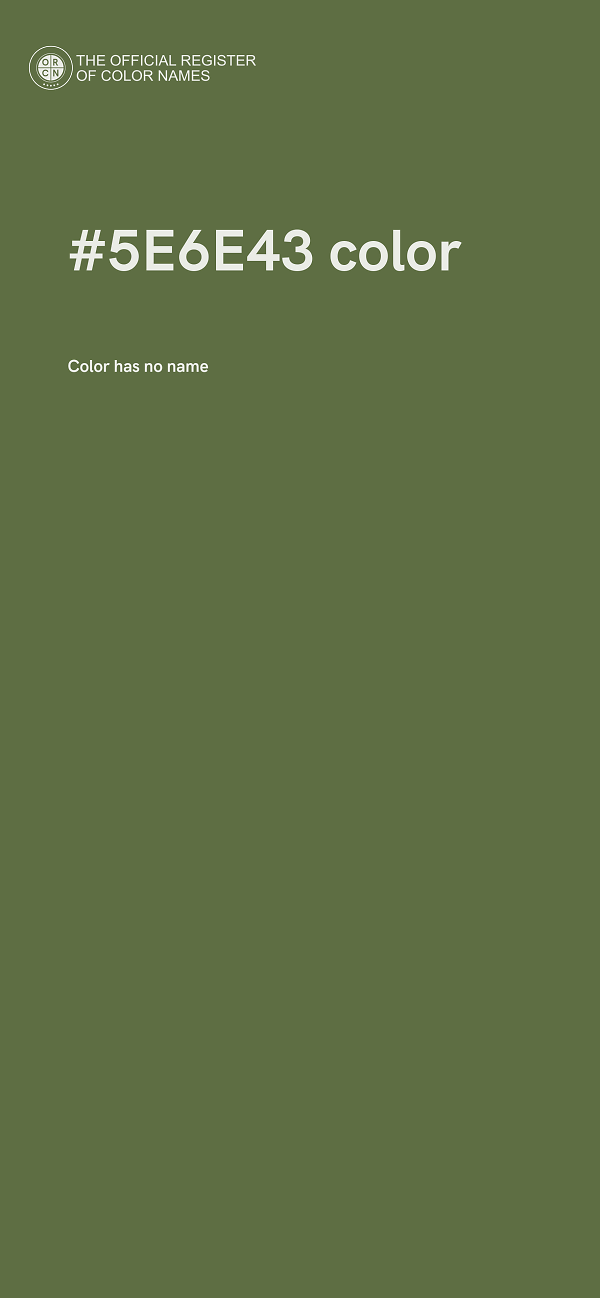 #5E6E43 color image