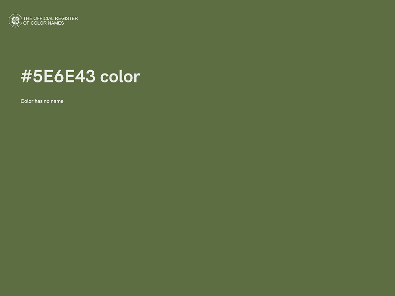 #5E6E43 color image