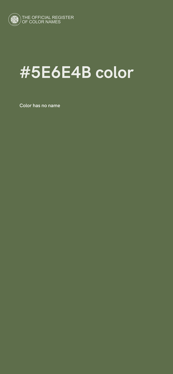 #5E6E4B color image