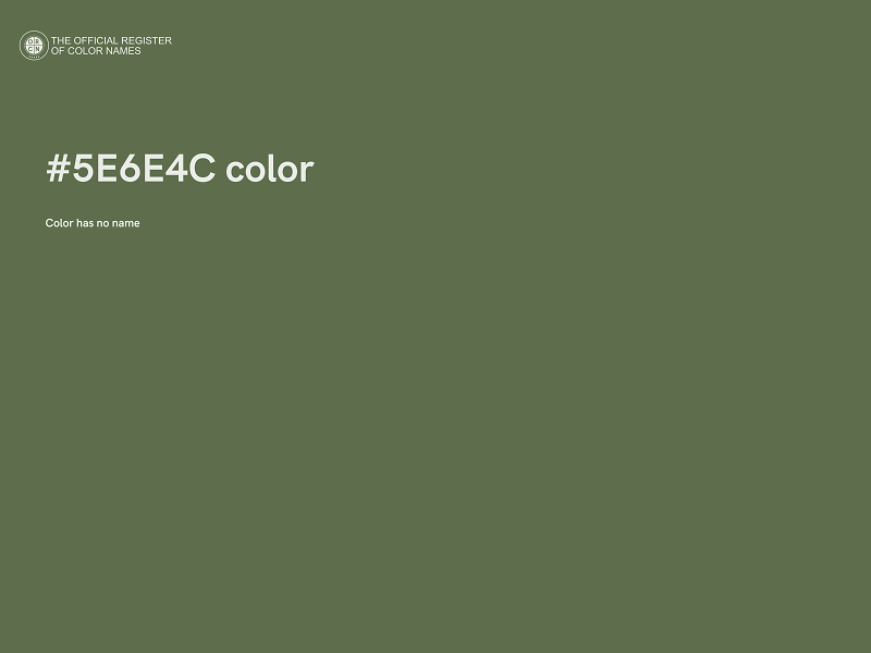 #5E6E4C color image