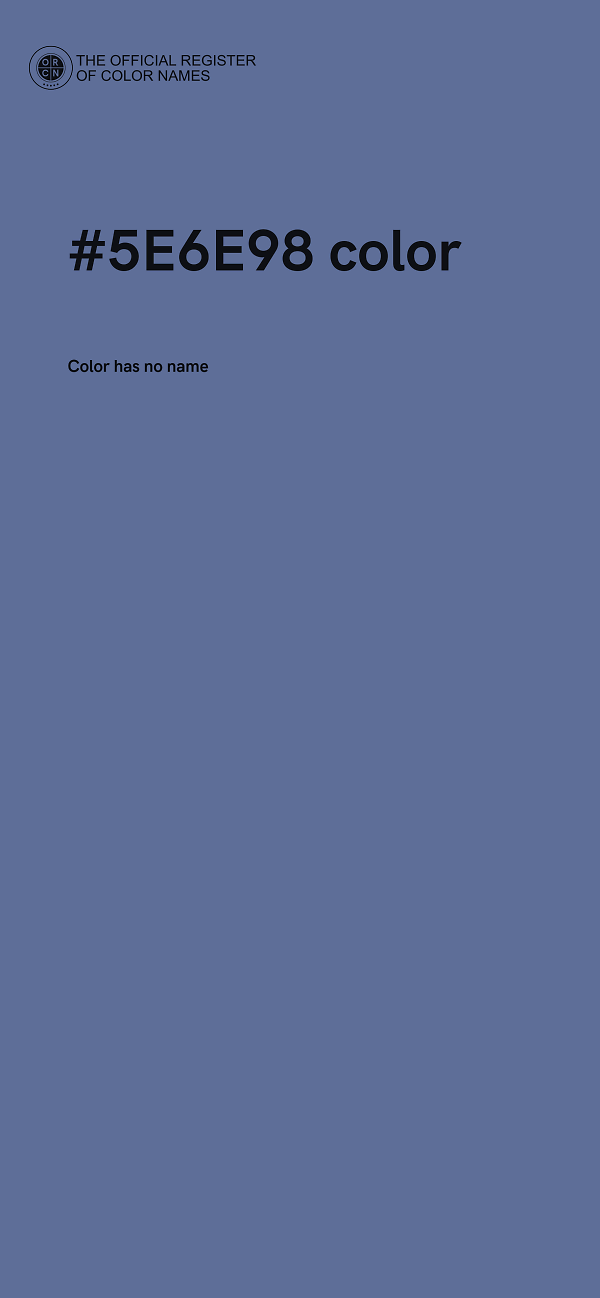 #5E6E98 color image