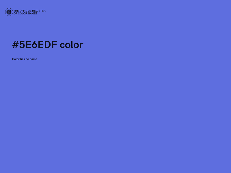 #5E6EDF color image