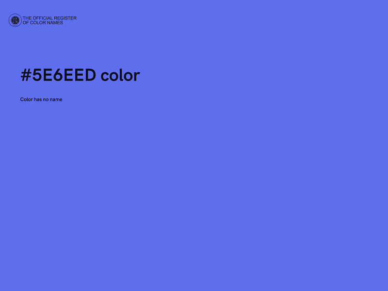 #5E6EED color image