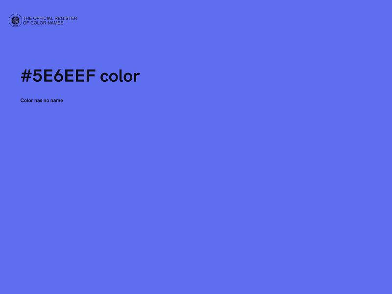 #5E6EEF color image