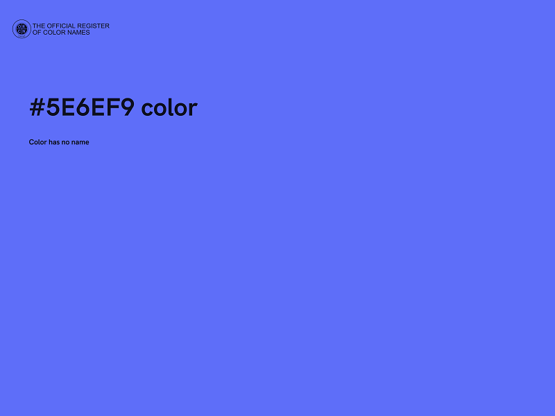 #5E6EF9 color image