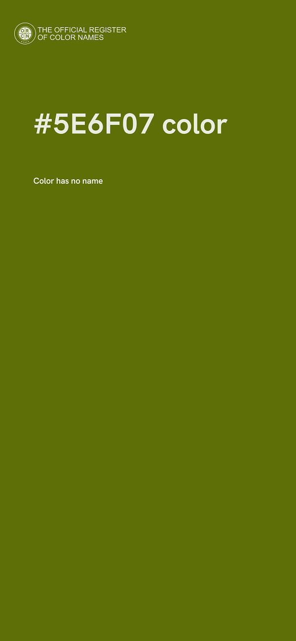 #5E6F07 color image
