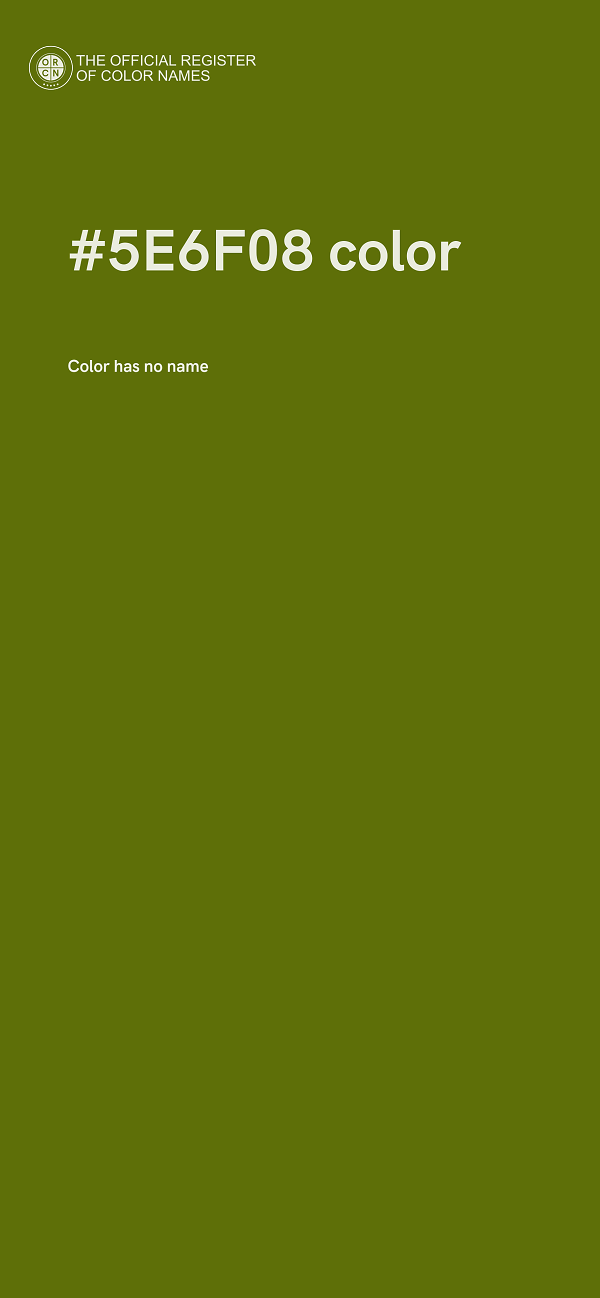 #5E6F08 color image