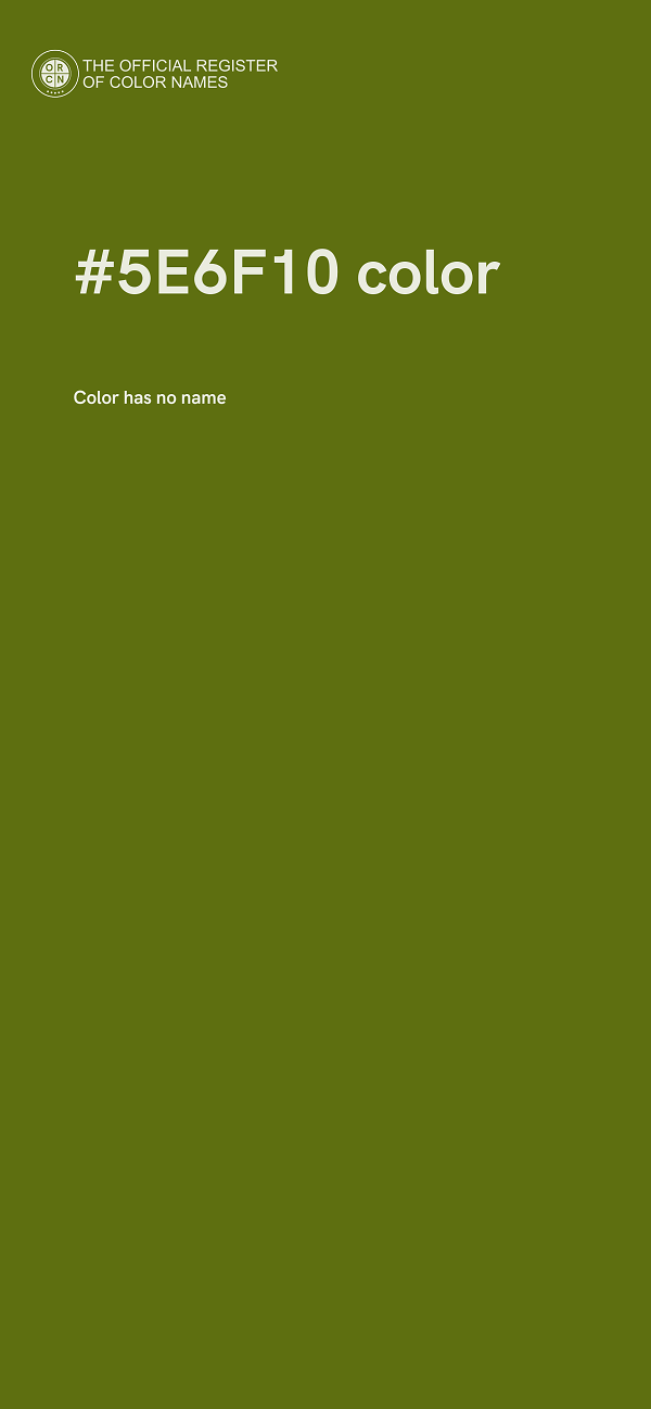 #5E6F10 color image