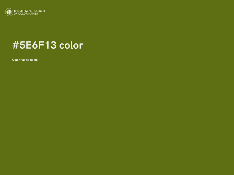 #5E6F13 color image