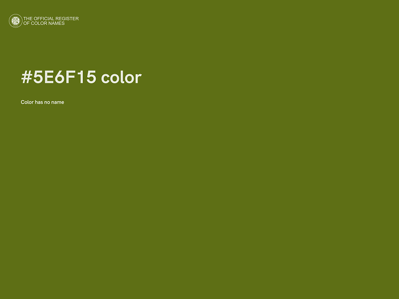 #5E6F15 color image