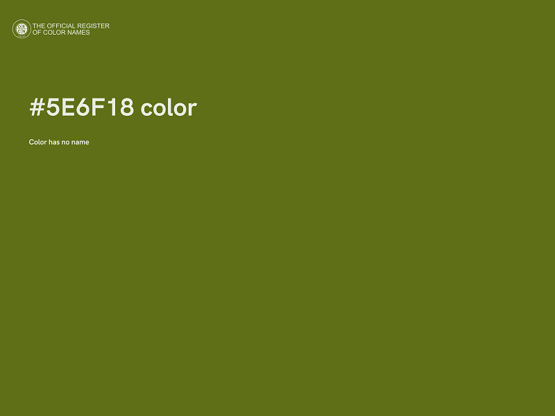 #5E6F18 color image