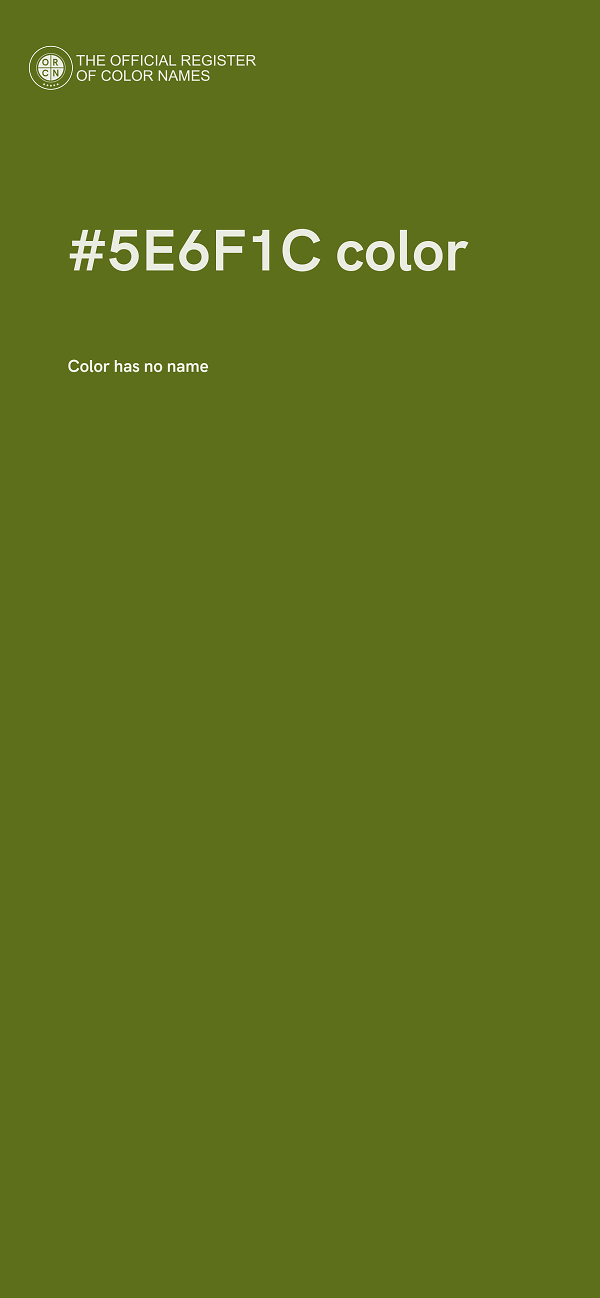 #5E6F1C color image