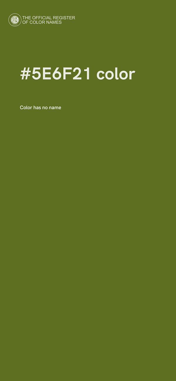 #5E6F21 color image