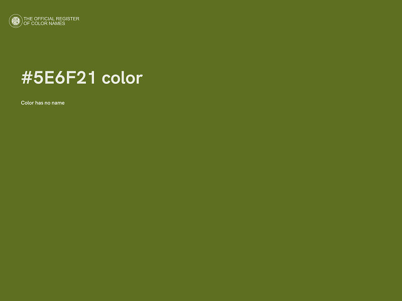 #5E6F21 color image