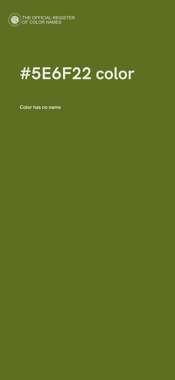 #5E6F22 color image
