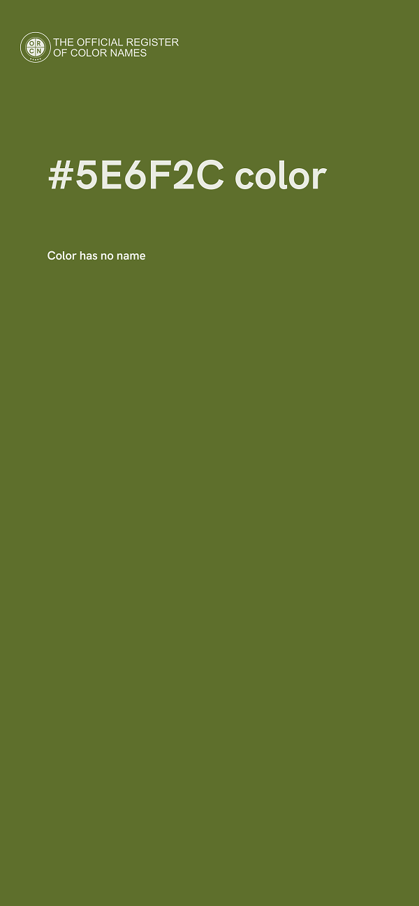 #5E6F2C color image