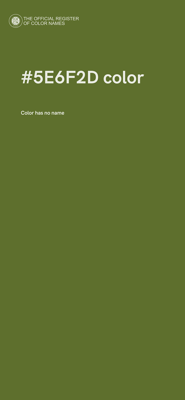 #5E6F2D color image