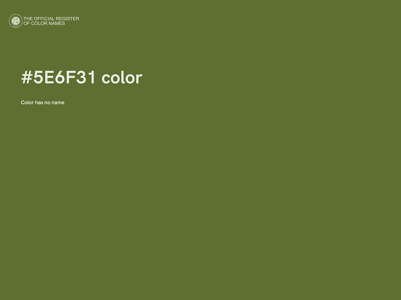 #5E6F31 color image