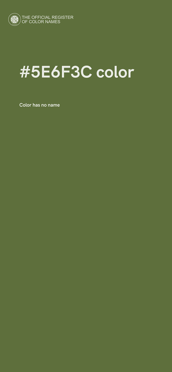 #5E6F3C color image