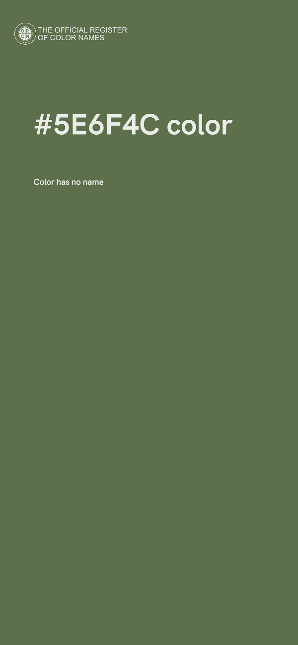 #5E6F4C color image