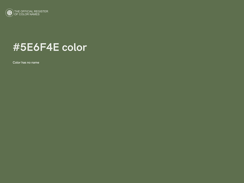 #5E6F4E color image