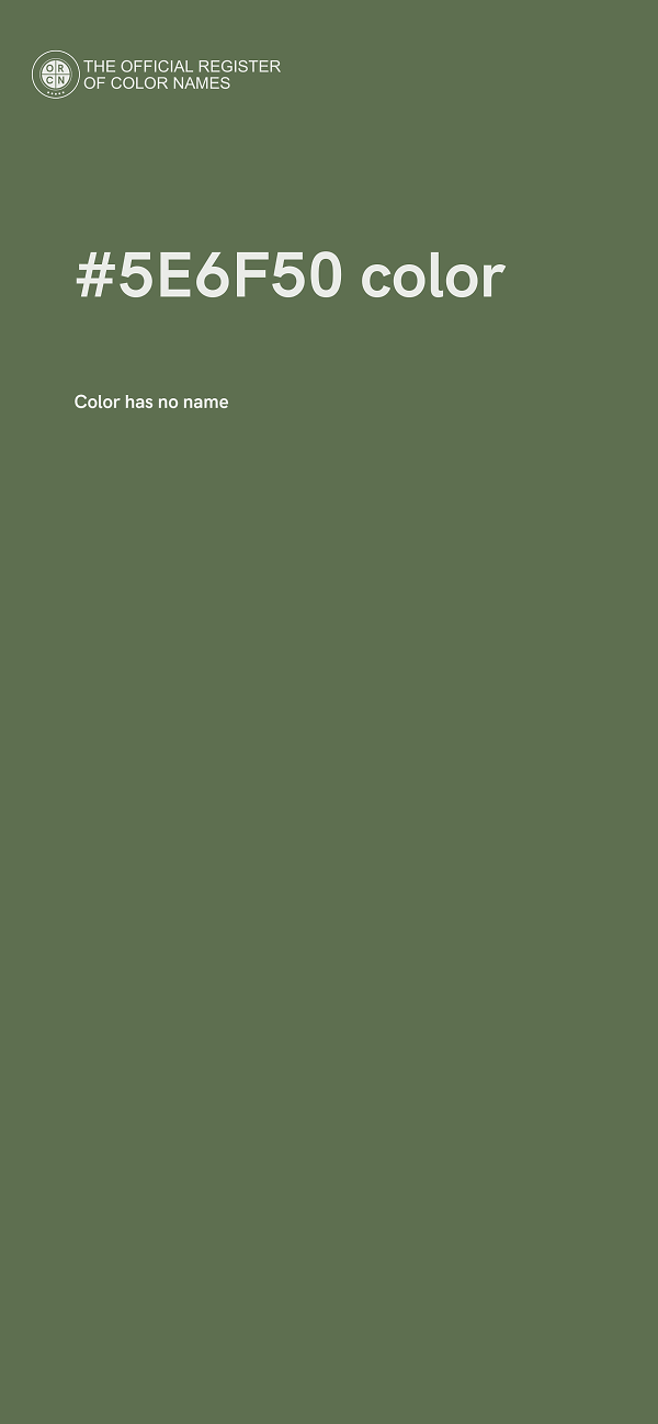 #5E6F50 color image