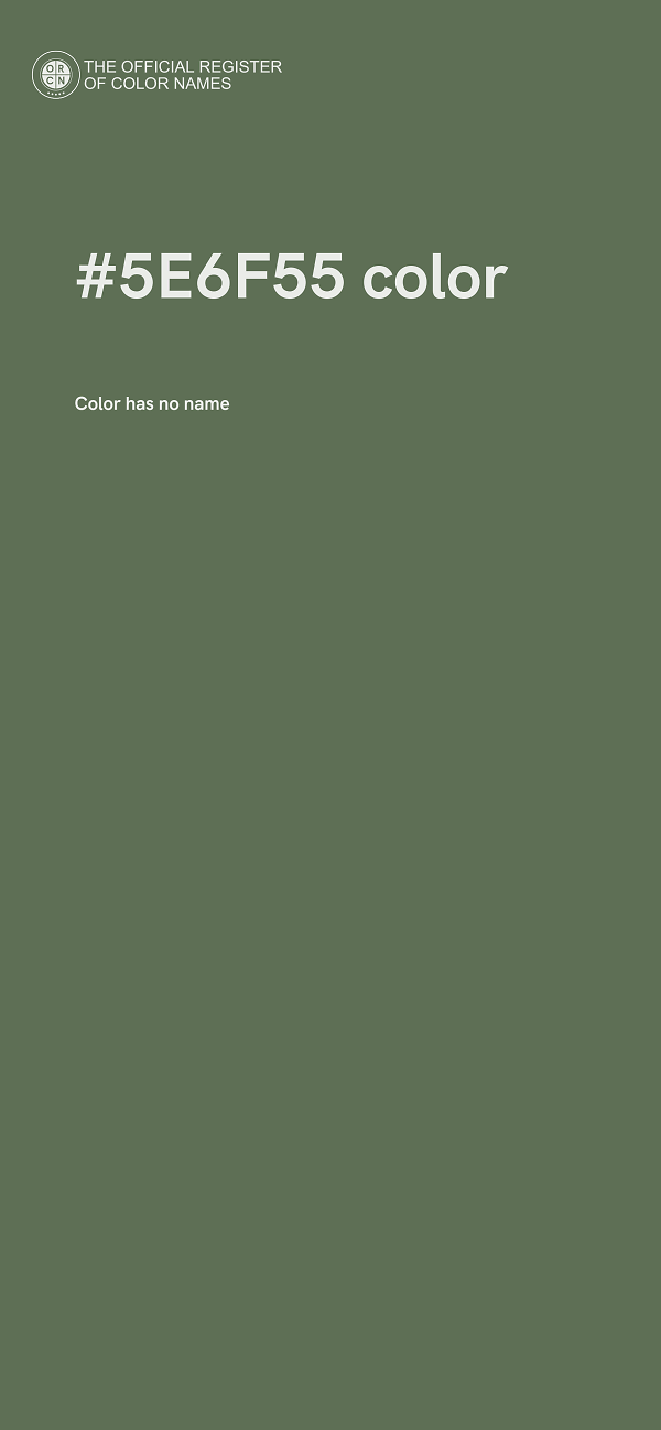 #5E6F55 color image