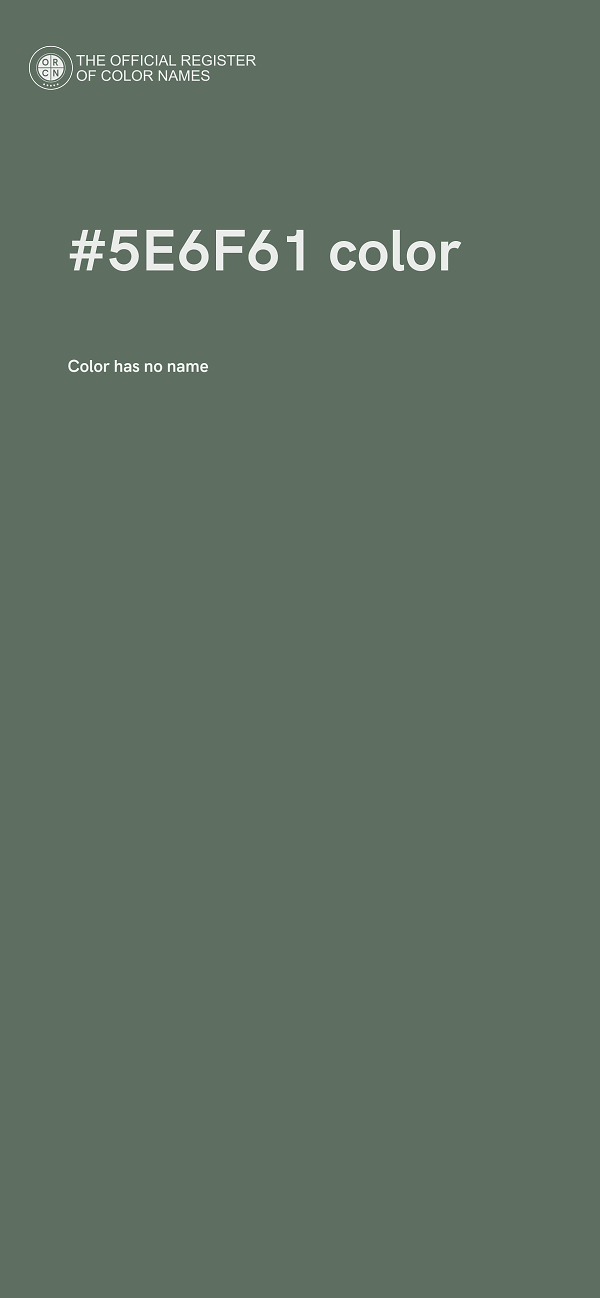 #5E6F61 color image