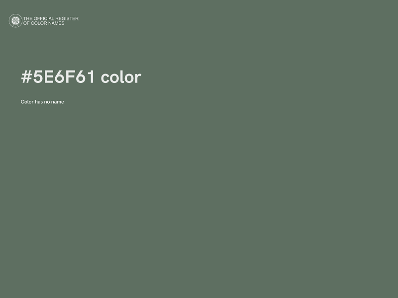 #5E6F61 color image