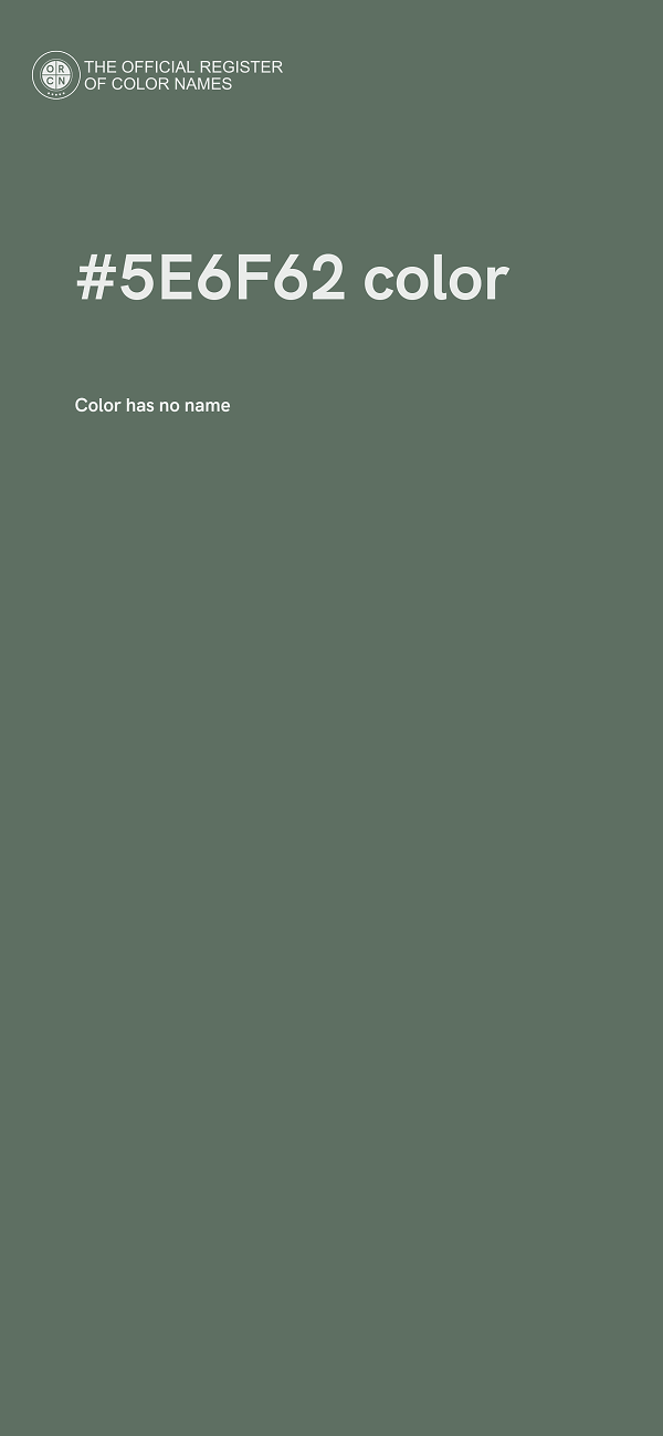 #5E6F62 color image