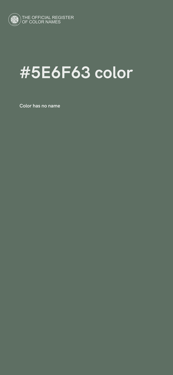 #5E6F63 color image