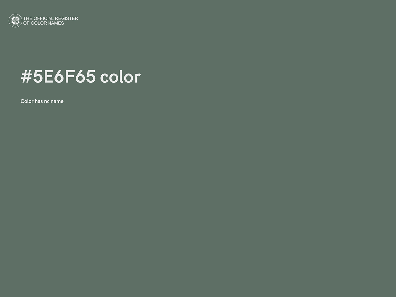 #5E6F65 color image