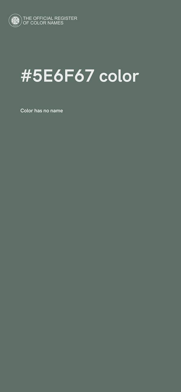 #5E6F67 color image