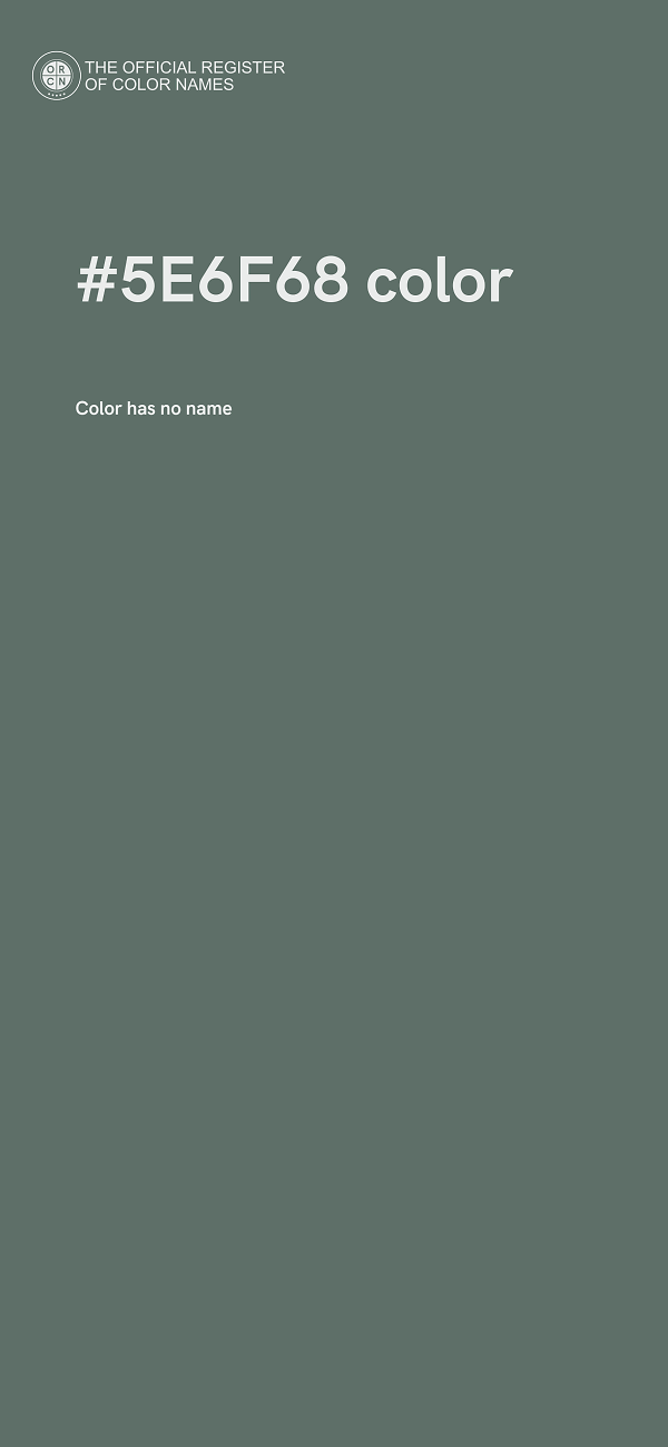 #5E6F68 color image