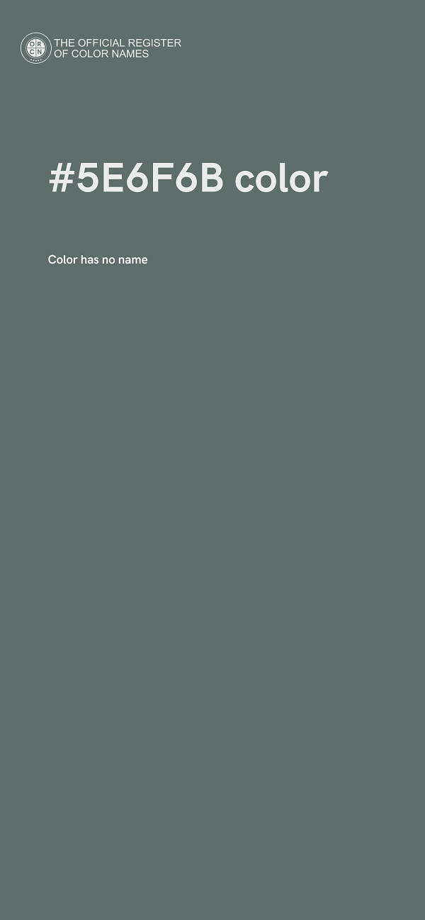 #5E6F6B color image