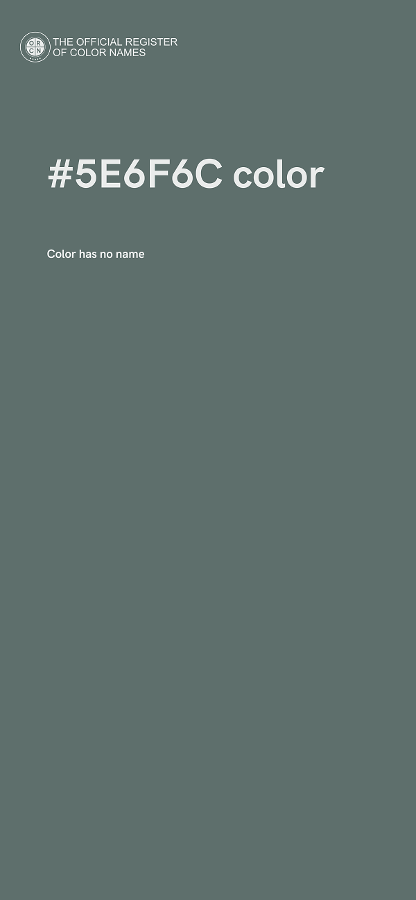 #5E6F6C color image