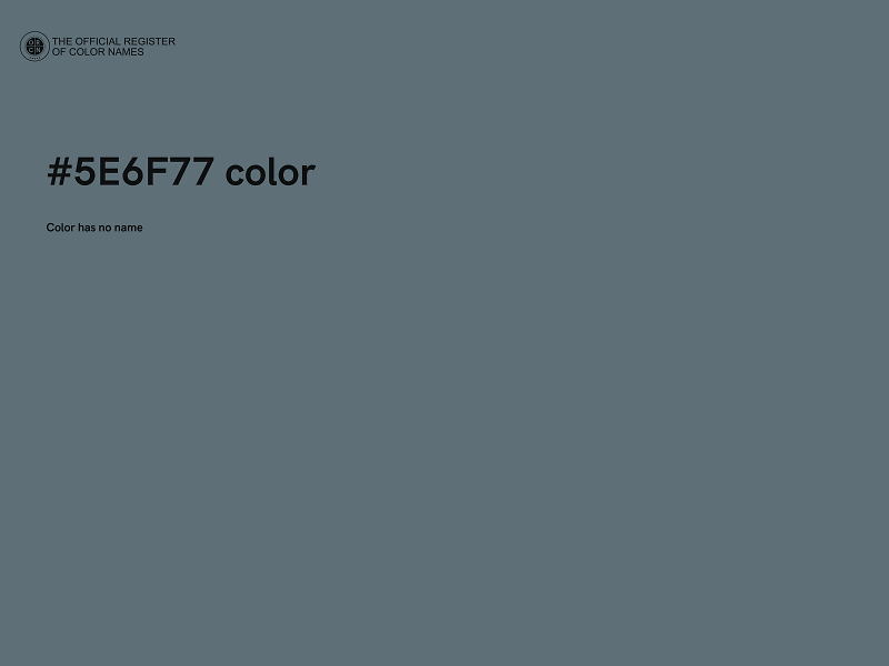 #5E6F77 color image