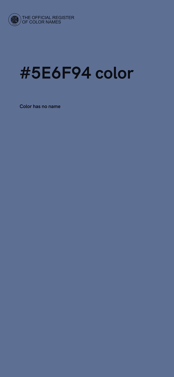 #5E6F94 color image