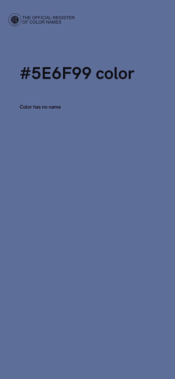 #5E6F99 color image