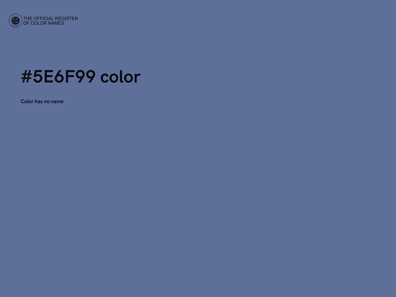 #5E6F99 color image