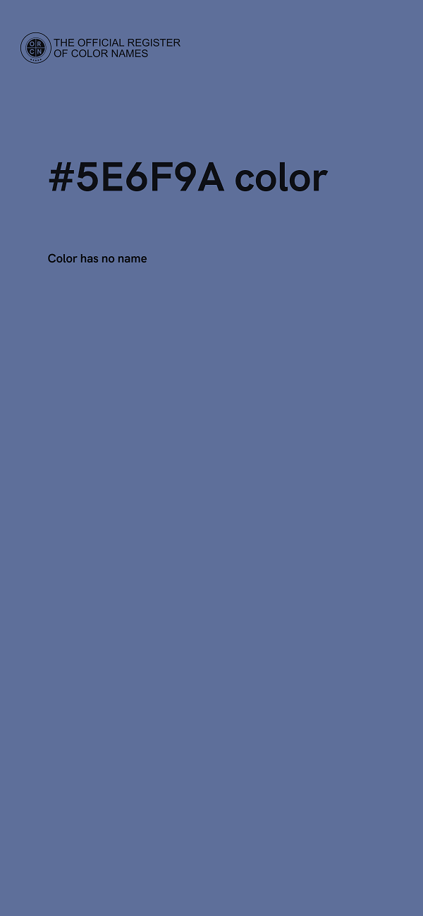 #5E6F9A color image