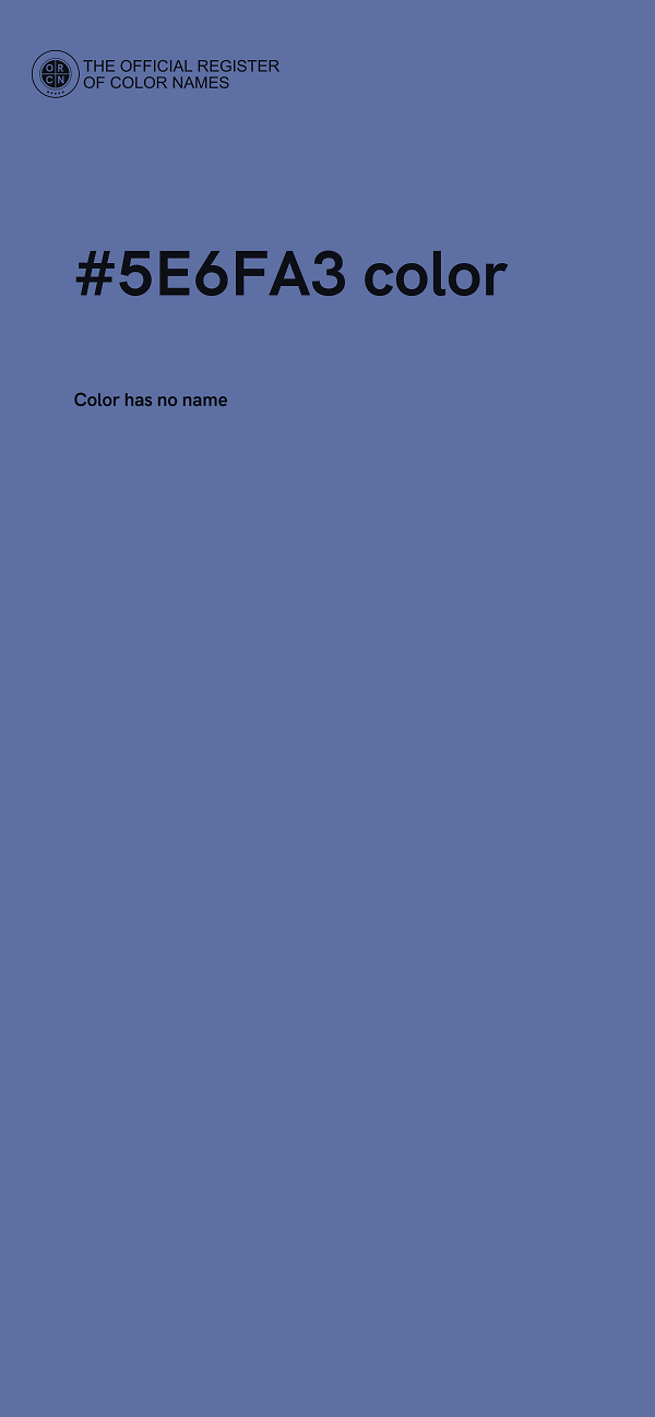 #5E6FA3 color image