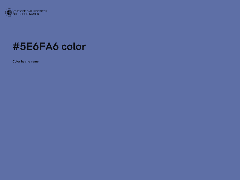 #5E6FA6 color image