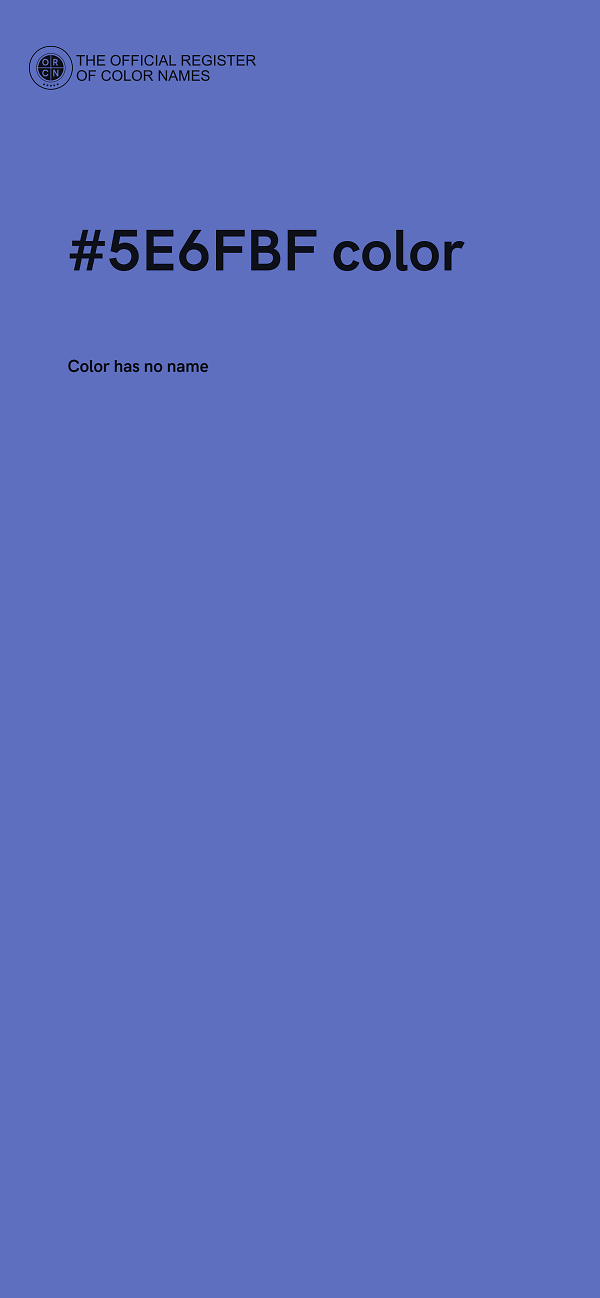 #5E6FBF color image