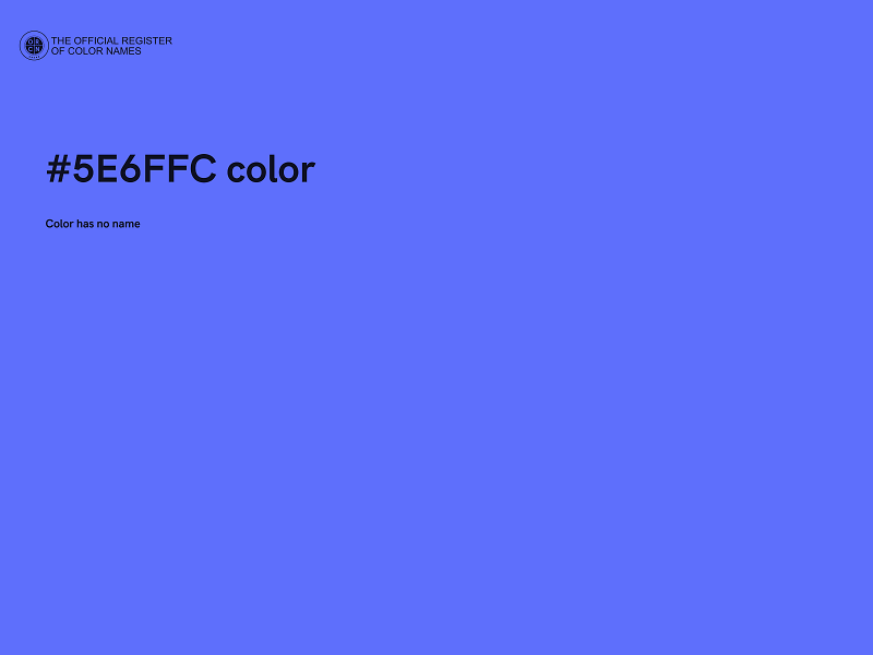 #5E6FFC color image