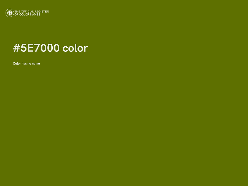 #5E7000 color image