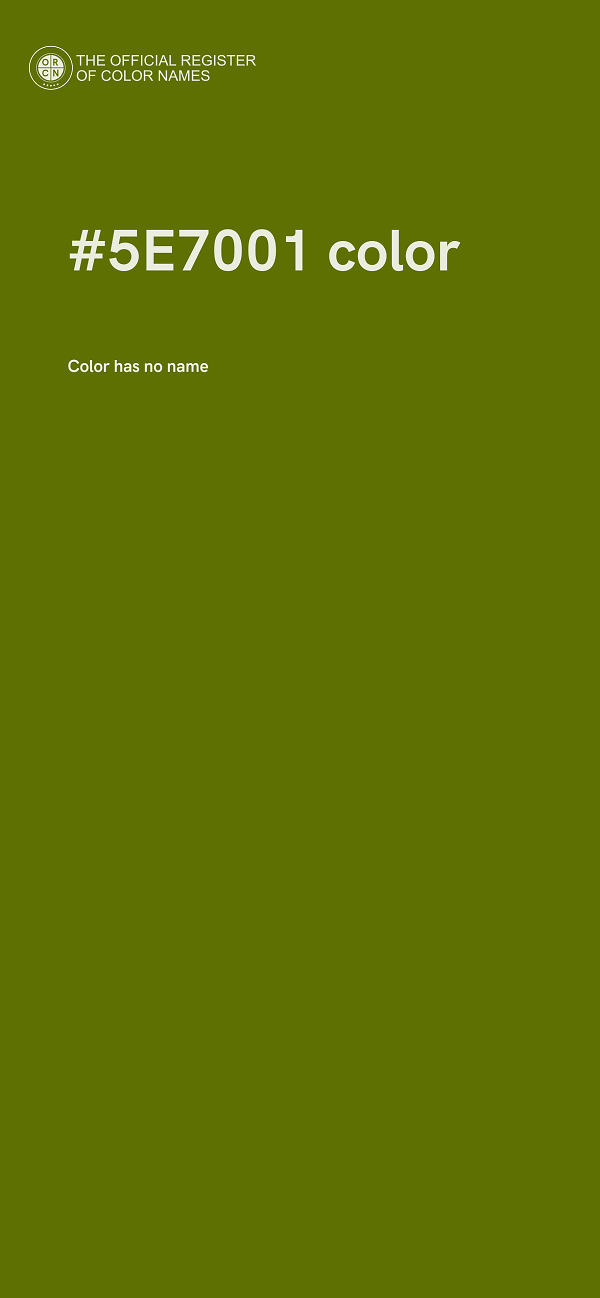 #5E7001 color image